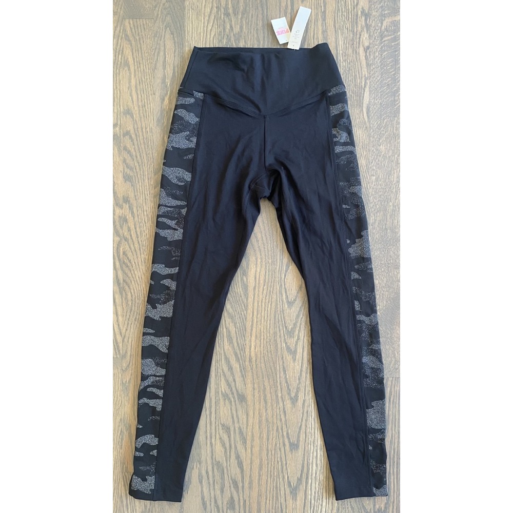 PINK Active Black Camo XS Yoga Leggings Pants Victorias Secret